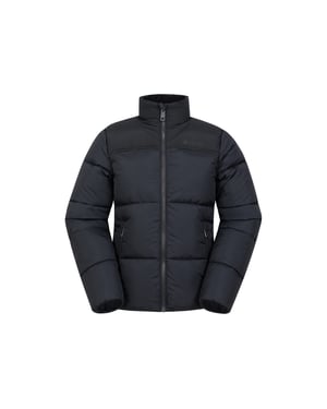 Mountain Warehouse Voltage vattenavvisande vadderad jacka för barn/ungdomar (svart)