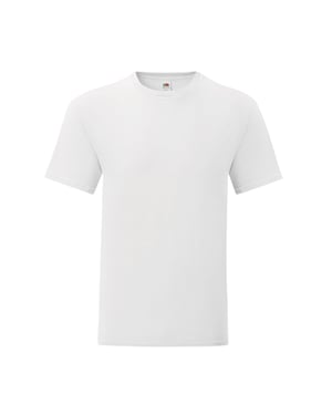 Fruit of the Loom Heren Iconisch T-Shirt (Wit)