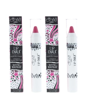 Ciate Lip Chalk 1.9g Berry-Go-Round Lip Pencil Pastel Deep Pink Matte x 2
