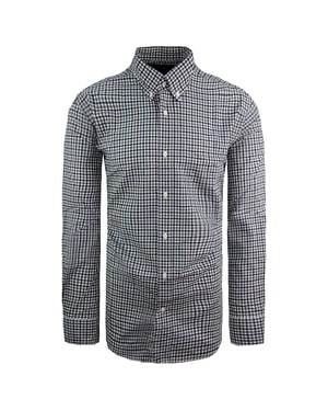 Eden Park Regular Heren Blauw Twill Overhemd