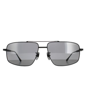 Chopard Aviator Mens Semi Matte Black Smoke Polarised SCHF21M
