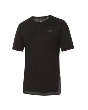 New Balance Q Speed Jacquard Heren Zwart T-Shirt