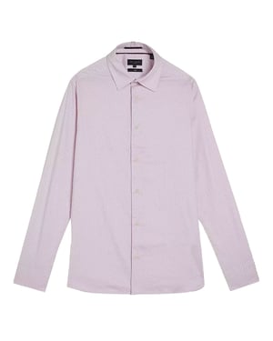 Ted Baker Faenza Mens Pink Geometric Shirt