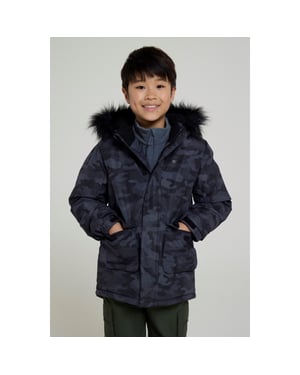 Mountain Warehouse Kinder/Kinder Ranger Camouflage Waterafstotend Jasje (Zwart)