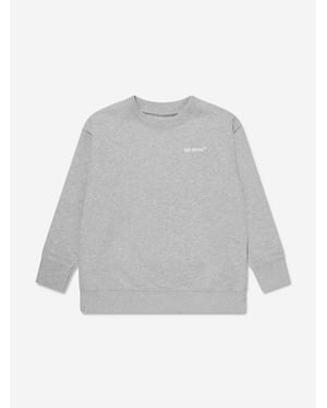 Off-White Boys Monster Arrow Crew Sweatshirt in Grey