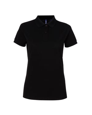 Asquith & Fox Dames/dames Performance Blend Poloshirt met korte mouwen (Zwart)