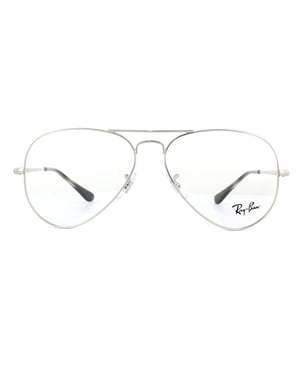 Ray-Ban Glasses Frames 6489 Aviator 2501 Silver 58mm