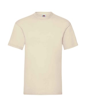 Fruit of the Loom Heren Valueweight T-Shirt (Natuurlijk)