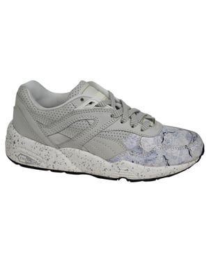 Puma R698 ROXX Whisper White Heren Lace Up Trinomic Trainers 360857 03 B1C