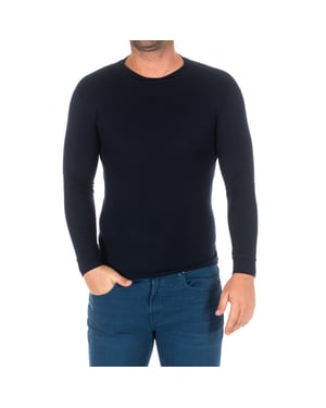 Långärmad T-shirt med halvhög krage 1625-H man