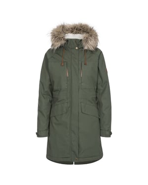 Trespass - Dames Faithful Waterdichte Jas (Groen)