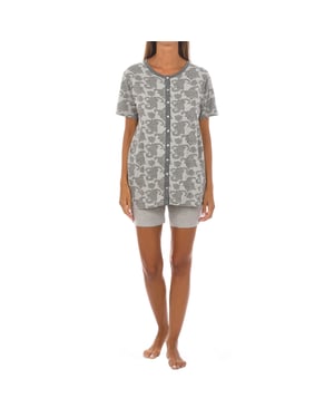 Pyjamas kortärmad Cashmere Fractal KL45205 kvinna