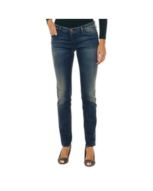 Damesjeans met lange skinny fit 6X5J06-5D06Z
