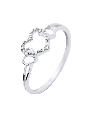 DIADEMA - Ring - Prestige Jewelery - Hjärta - Vitguld