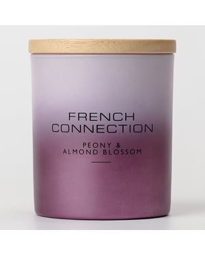 French Connection Metallic Collection Peony & Almond Blossom Candle 206g