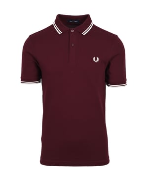Fred Perry Twin Tipped Polo Shirt Oxblood