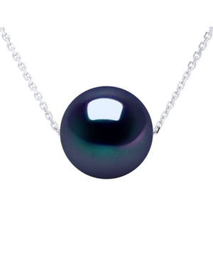 Necklace - Real Cultured Freshwater Pearl Round 9-10 mm