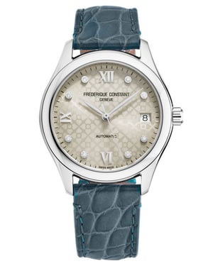 Frédérique Constant  Dames Horloge Blauw FC-303LGD3B6