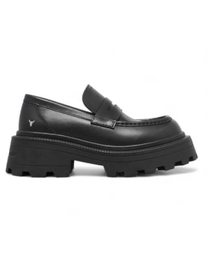 Windsor Smith Zwarte Leren Chunky Loafers - True