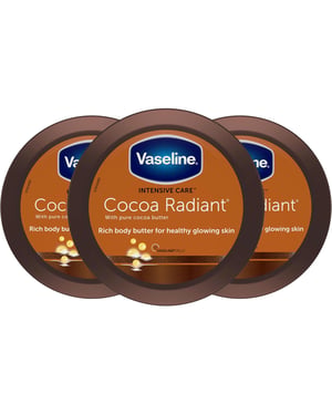Vaseline Jelly Cocoa Radiant Moisture Body Butter 250ml, 3Pk