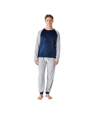 Vinterpyjamas långärmad sammet JJBEP5301 herr