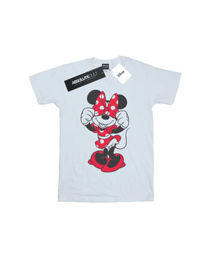 Disney Meisjes Minnie Mouse Strikogen Katoenen T-shirt (Wit)
