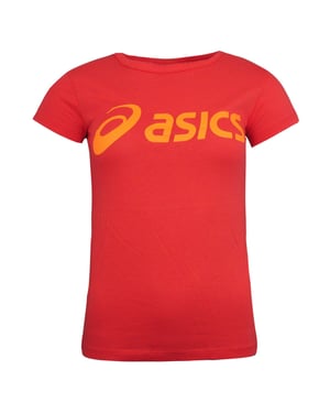 Asics Logo Dames Koraal T-Shirt
