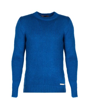 Takeshy Kurosawa Pullover Mohair Herr Blå