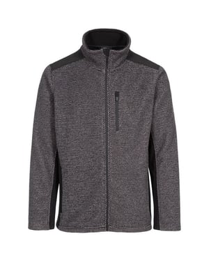 Trespass Mens Farantino Fleecejacka (Mörkgrå rand)
