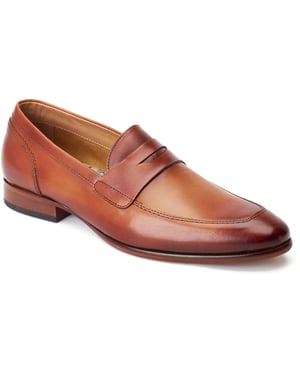 Base London Bruno Lederen Herenpantoffels Burnt Tan
