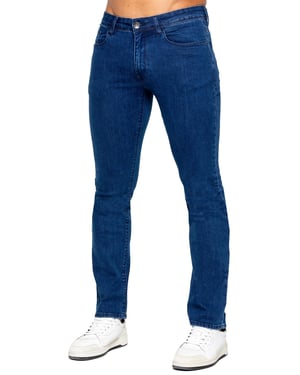 ETO | Heren Rechte Benen Jeans - Blauw