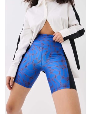 PE Nation Womens Equilibrium Bike Short in Print
