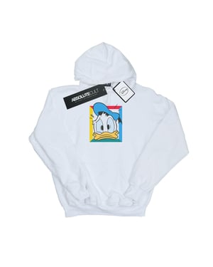 Disney Jongens Donald Duck Panicked Hoodie (Wit)