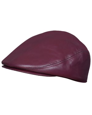 Peaky Blinders Newsboy Flat Hat, läder, för herrar