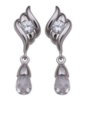 Orphelia Dames 925 Sterling Zilver Dangle Oorbellen - Zilver ZO-5894