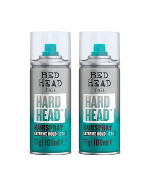 Tigi Hard Head Hairspray for Long-Lasting Hold 100ml 2pk