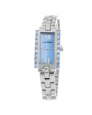 Laura Biagiotti Ladies Watch Quartz silver blue