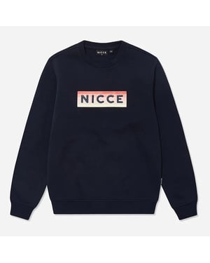 Nicce Lange Mouw Crew Hals Pullover Navy Blauw Heren Truien 204 1 03 02 0003