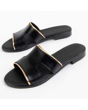 Purapiel Sandal Hacca Svart