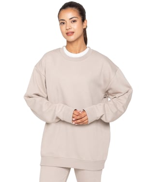 Enzo | Dames Oversized Sweatshirt - Havermout