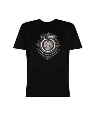 Les Hommes T-shirt Luxury Logo Herr Svart