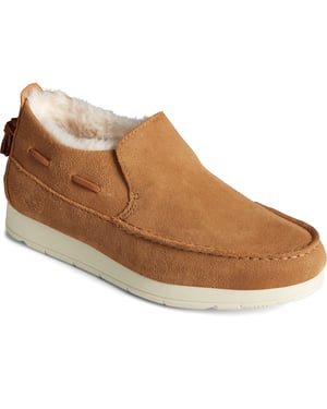 Sperry Moc-Sider Female Slip On Ladies Shoes TAN