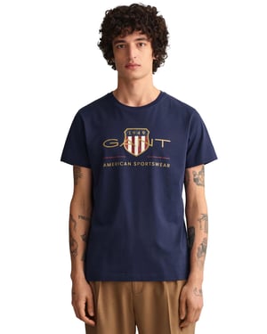 Gant | Mens Crew Neck T-Shirt Archive Shield