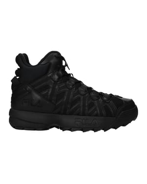 Fila Fabric Mens Black Shoes
