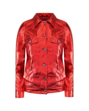 Armani Exchange Trucker Vrouwen Rode Jas