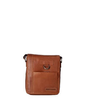 Hill Burry schoudertas Heren COGNAC