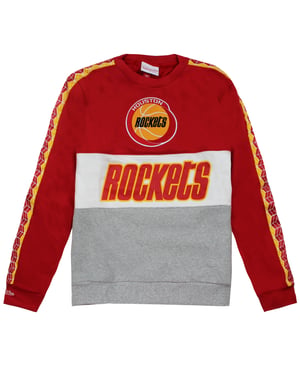 Mitchell & Ness Houston Rockets NBA Leading Scorer Fleece Crew Heren Sweater