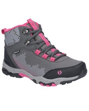 Cotswold Kinderen/Kinderen Ducklington Lace Up Wandelschoenen (GRIJS/PINK)