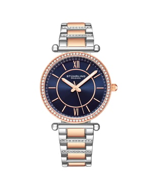 Rose Gold and Blue Aria Quartz 36mm