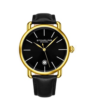 Black and Yellow Gold Agent Quartz 42mm
